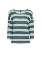 *vero Moda Multicolour Mint Stripe Top