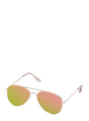 Dorothy Perkins Gold Flat Aviator Sunglasses