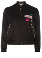 Dorothy Perkins Petite Badge Motif Bomber Jacket