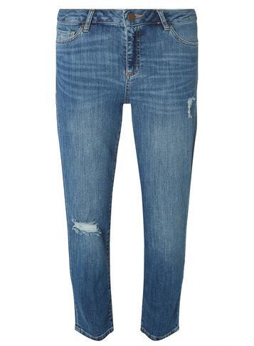 Dorothy Perkins Mid Wash 'taylor' Cigarette Cropped Jeans