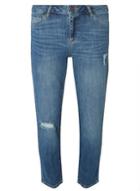 Dorothy Perkins Mid Wash 'taylor' Cigarette Cropped Jeans