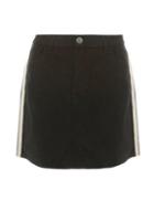 Dorothy Perkins Black Side Striped Mini Skirt