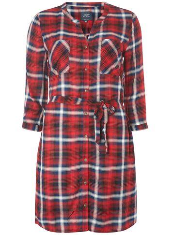 Dorothy Perkins *only Red Check Shirt Dress