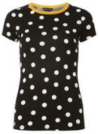 Dorothy Perkins Black Ivory Spot Print T-shirt