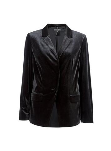 Dorothy Perkins Black Velvet Tailored Jacket