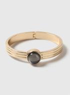 Dorothy Perkins Gold Raised Stone Bangle