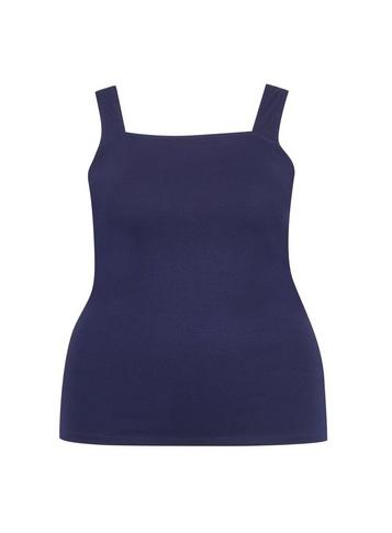 Dorothy Perkins *dp Curve Navy Square Neck Top