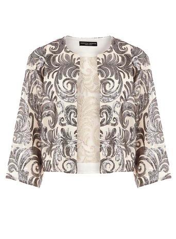 Dorothy Perkins Nude And Silver Sequin Jacket