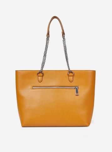 Dorothy Perkins Yellow Zip Front Shopper Bag