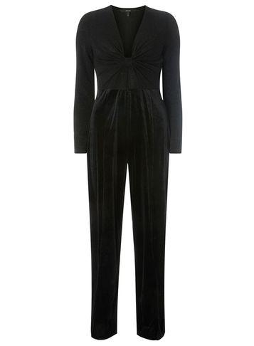 Dorothy Perkins *vero Moda Black Glitter Twist Jumpsuit