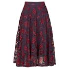 Dorothy Perkins *izabel London Fuchsia Lace Prom Skirt