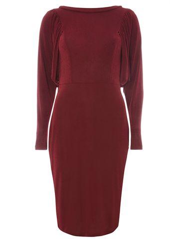 Dorothy Perkins Berry Red Batwing Bodycon Dress