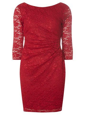 Dorothy Perkins *billie & Blossom Petite Red Lace Bodycon Dress