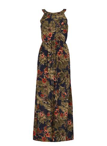 Dorothy Perkins *tenki Navy Tropical Print Maxi Dress