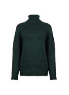 Dorothy Perkins Green Boucle Roll Neck Jumper