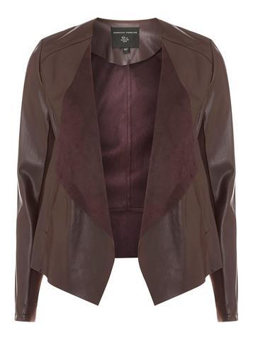 Dorothy Perkins Burgundy Waterfall Jacket