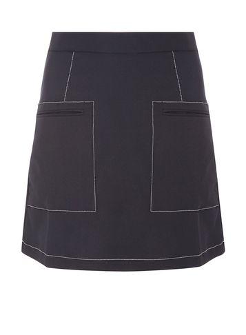 Dorothy Perkins Navy Piped A-line Skirt
