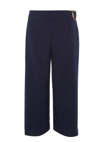 Dorothy Perkins Navy Horn Crop Trousers