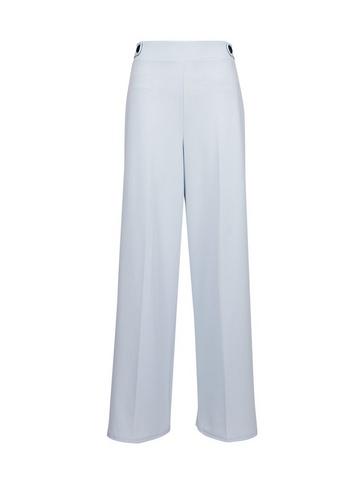 Dorothy Perkins *grey Tab Detail Wide Leg Trousers