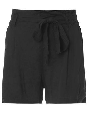 Dorothy Perkins *noisy May Black Tie Waist Shorts