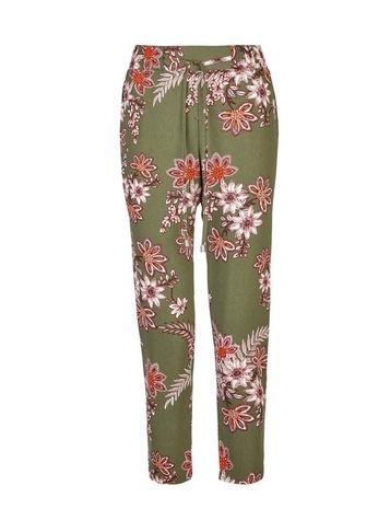 Dorothy Perkins Petite Khaki Floral Print Joggers