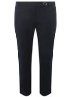Dorothy Perkins Navy Circle Popper Trousers