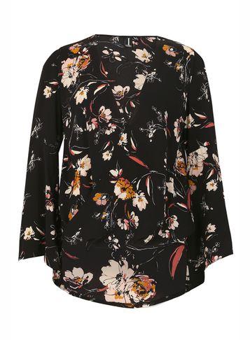 Dorothy Perkins *izabel London Black V-neck Top
