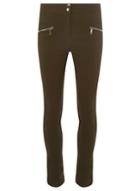 Dorothy Perkins *tall Khaki Zip Skinny Trousers