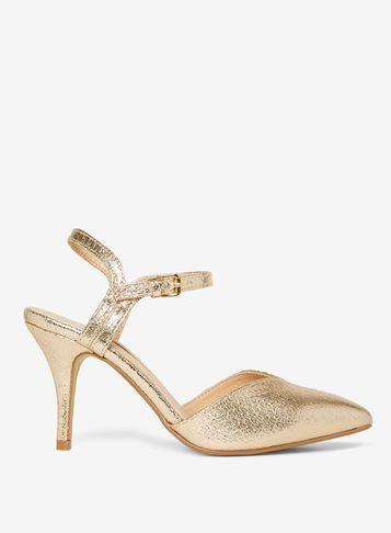 Dorothy Perkins Gold 'elsie' Court Shoes