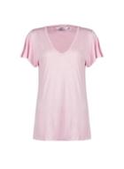 Dorothy Perkins *tall Pink Flutter Sleeve T-shirt