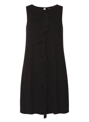 Dorothy Perkins Black Frill Swing Dress