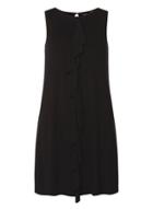 Dorothy Perkins Black Frill Swing Dress