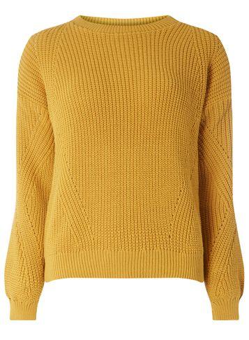 Dorothy Perkins Yellow Stitch Detail Jumper