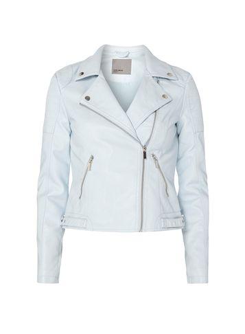 Dorothy Perkins *vero Moda Blue Pu Biker Jacket