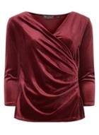 Dorothy Perkins *billie & Blossom Mulberry Wrap Front Top