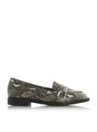 *head Over Heels By Dune Grey Gaia Ladies Flat Shoes