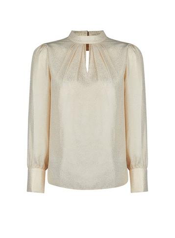 Dorothy Perkins Petite Gold Foil Honey Top