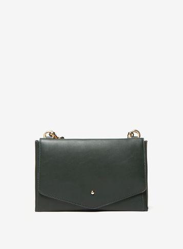 Dorothy Perkins Khaki Double Pouch Cross Body Bag
