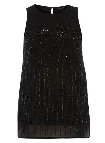 Dorothy Perkins Black Sequin Blouse
