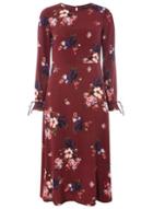 Dorothy Perkins Berry Floral Midi Dress