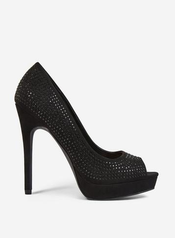 Dorothy Perkins Black 'giftie' Court Shoes