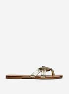 Dorothy Perkins Gold Jaunty Crossover Sandals