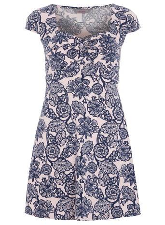 Dorothy Perkins Petite Floral Twist Dress