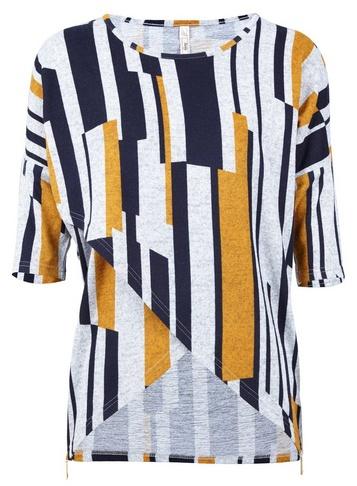 Dorothy Perkins *izabel London Multi Coloured Stripe Cross Front Top