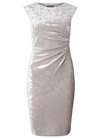 Dorothy Perkins *billie & Blossom Grey Velour Bodycon Dress