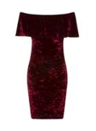 Dorothy Perkins *girls On Film Burgundy Bardot Dress