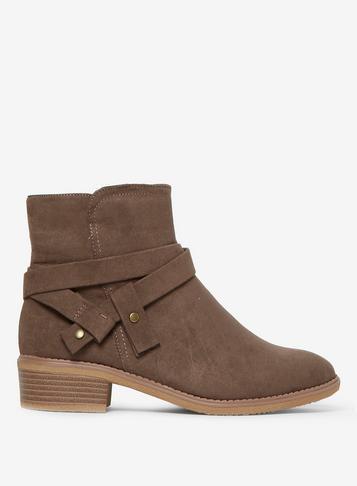 Dorothy Perkins Mink 'mirage' Biker Boots