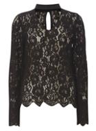 Dorothy Perkins *vero Moda Black Lace Choker T-shirt