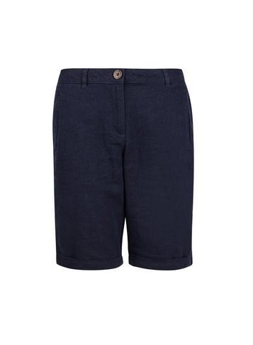 Dorothy Perkins Navy Linen Knee Shorts