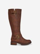 Dorothy Perkins Wide Fit Kahula Tan Long Boots